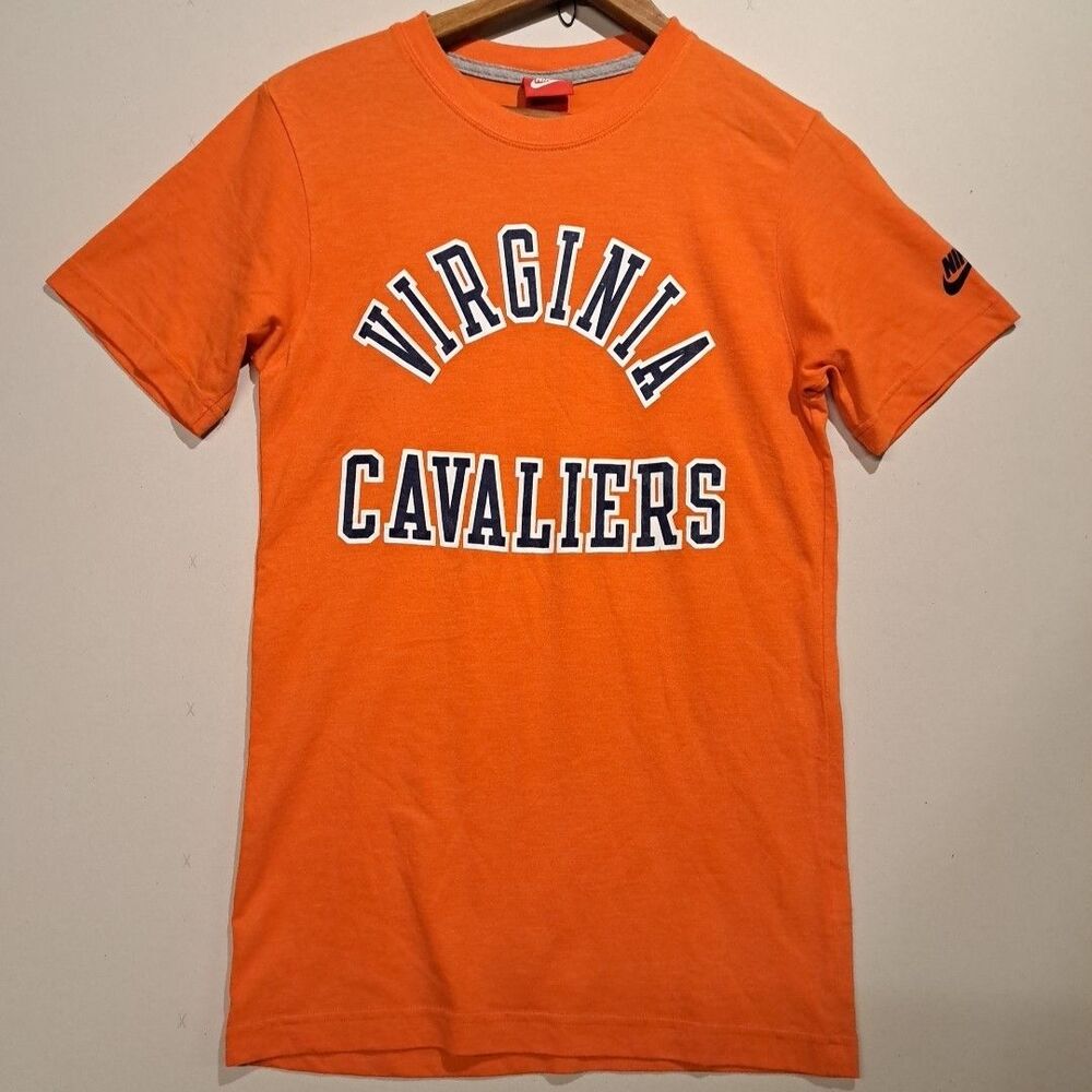 Nike Virginia Cavaliers Orange Short Sleeve T Shirt Mens Small 90s Y2K